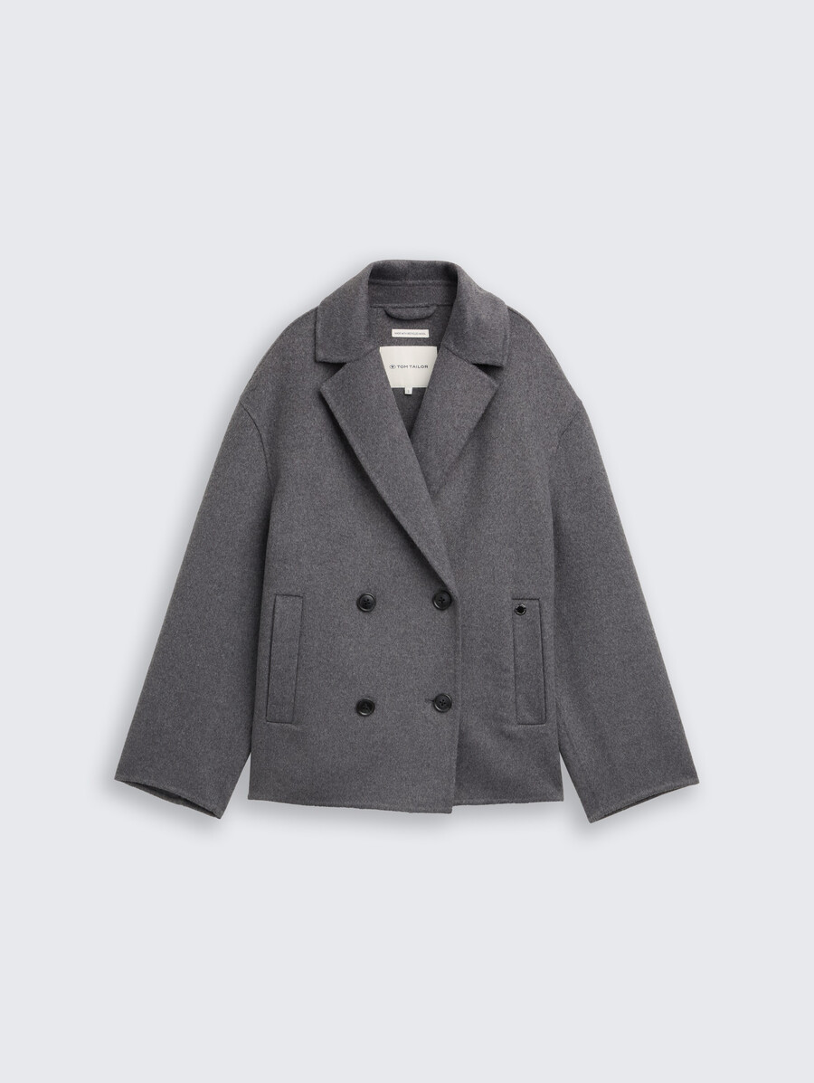 caban-jacke mit wollanteil