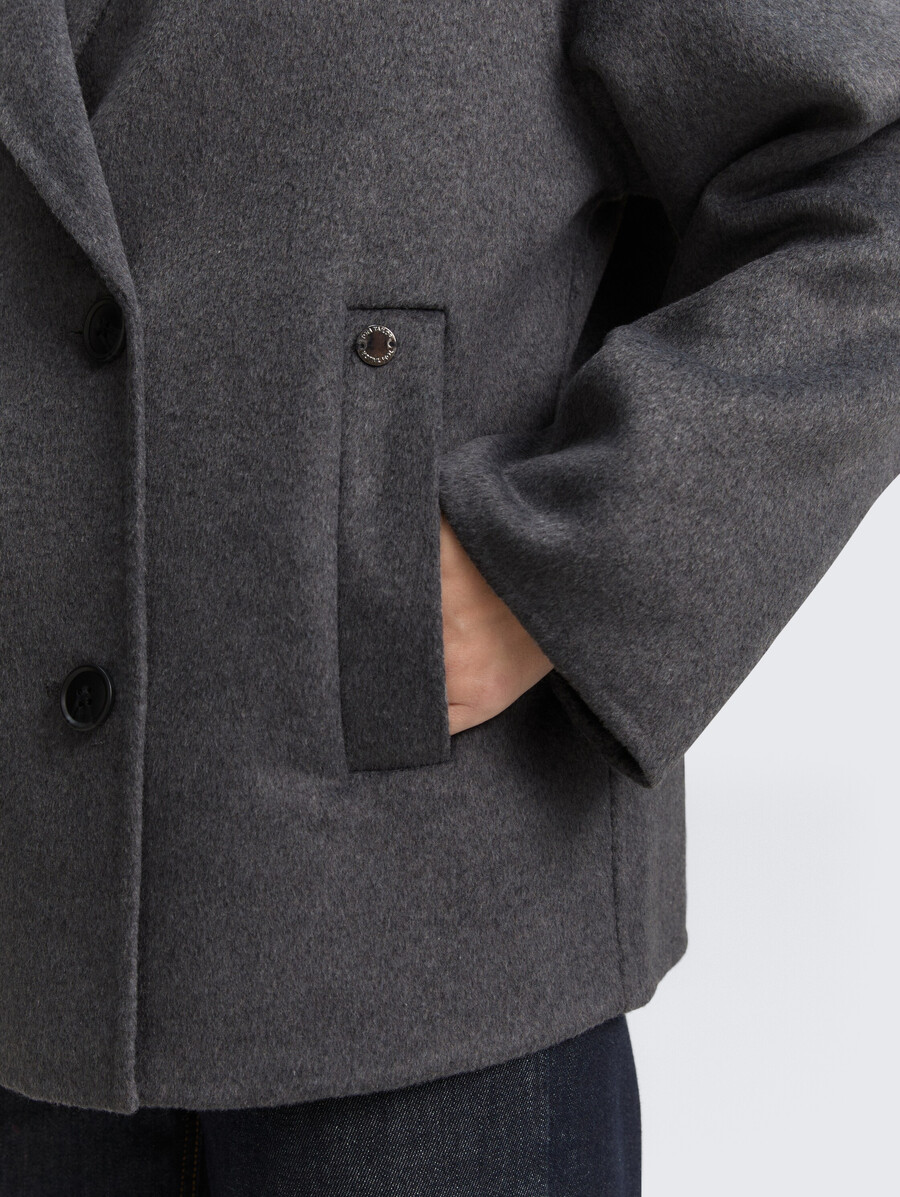 caban-jacke mit wollanteil