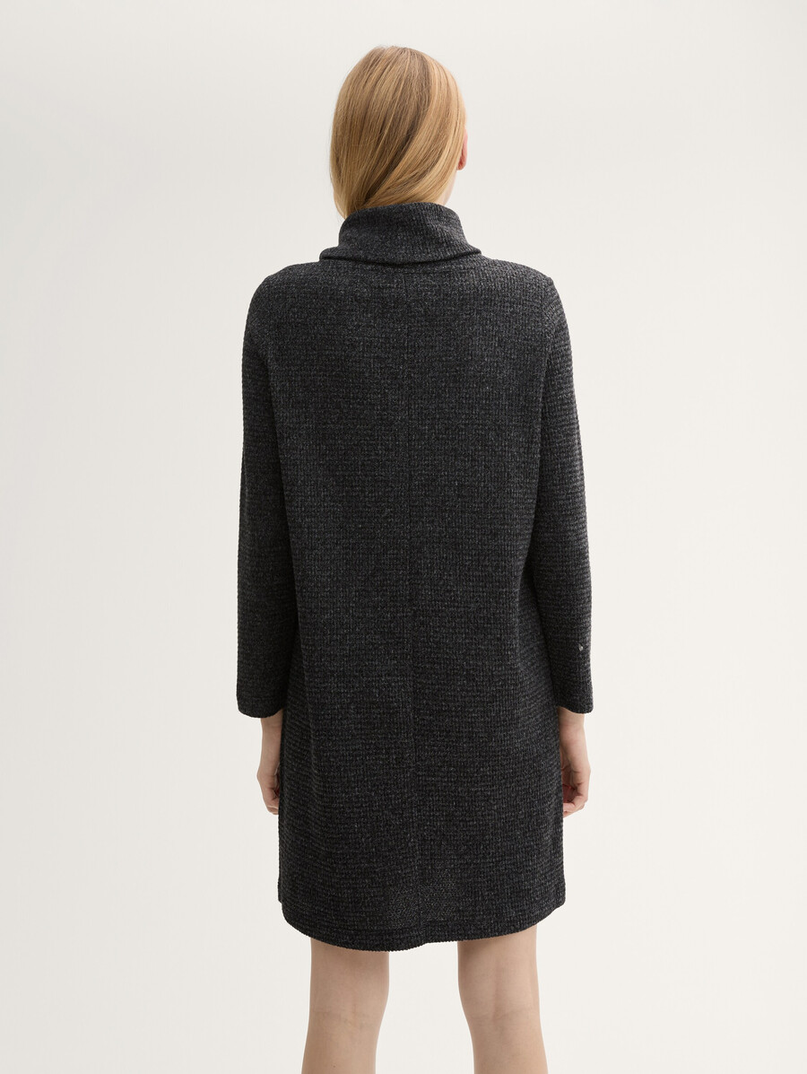 kleid mit waffelstruktur