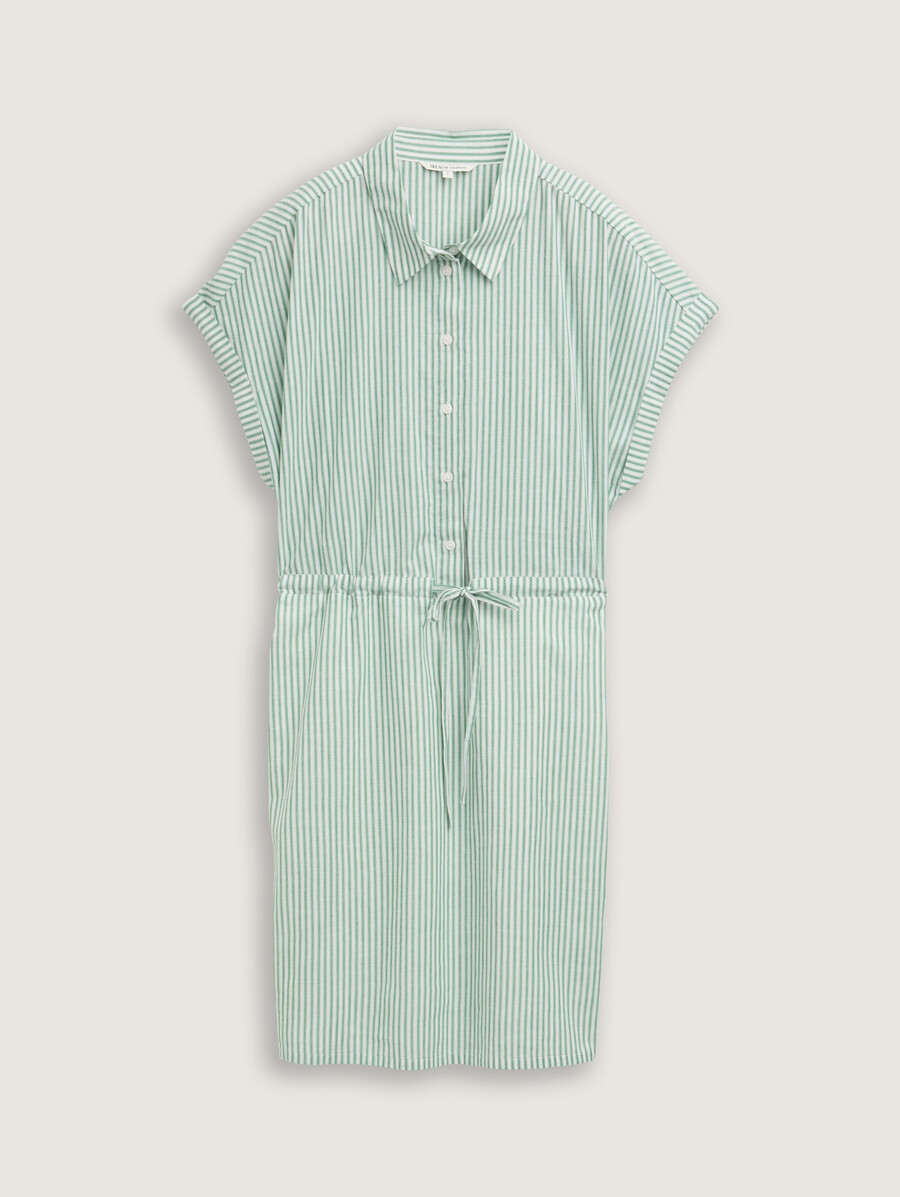 miniblusenkleid mit streifenmuster