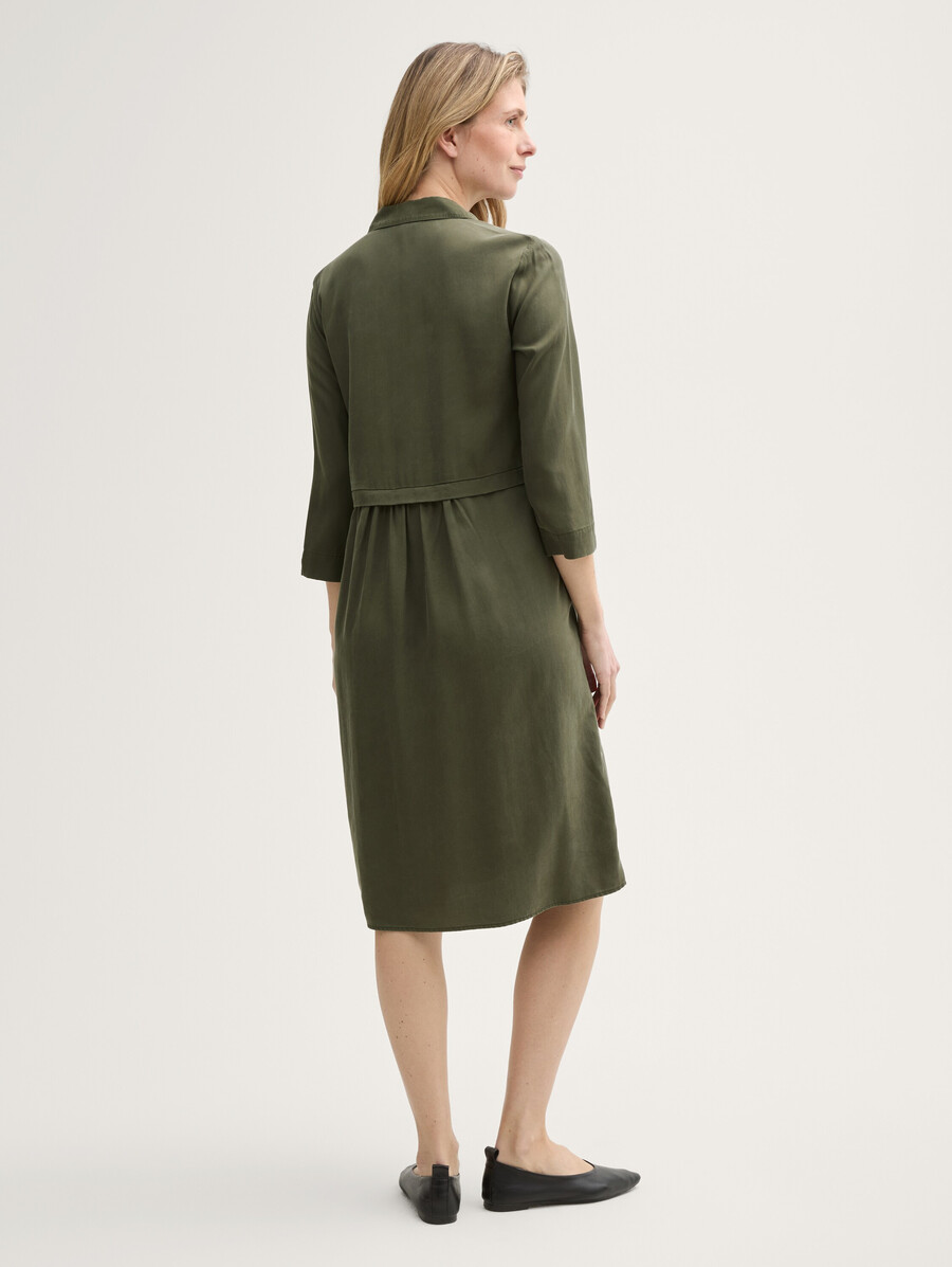 blusenkleid im utility-look