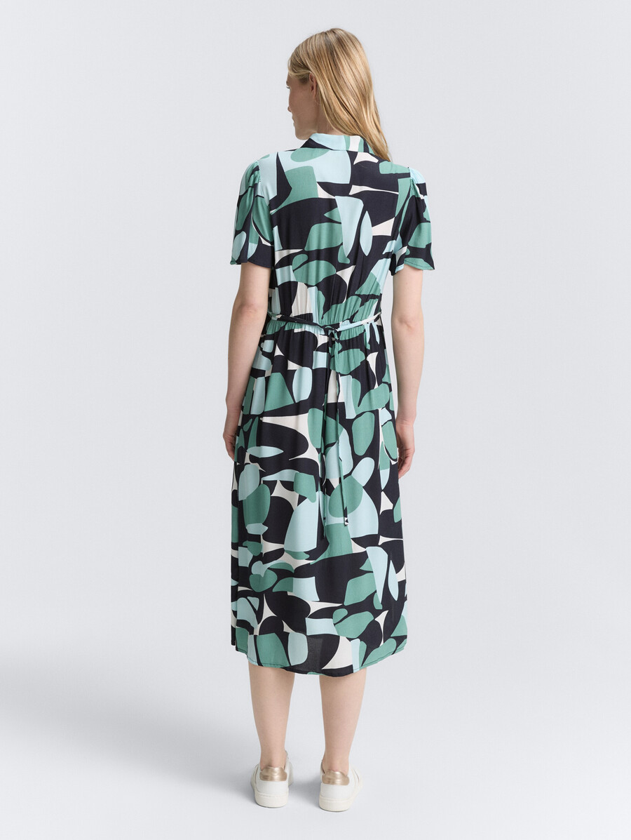 midi-kleid mit muster