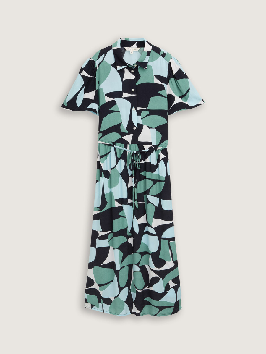 midi-kleid mit muster