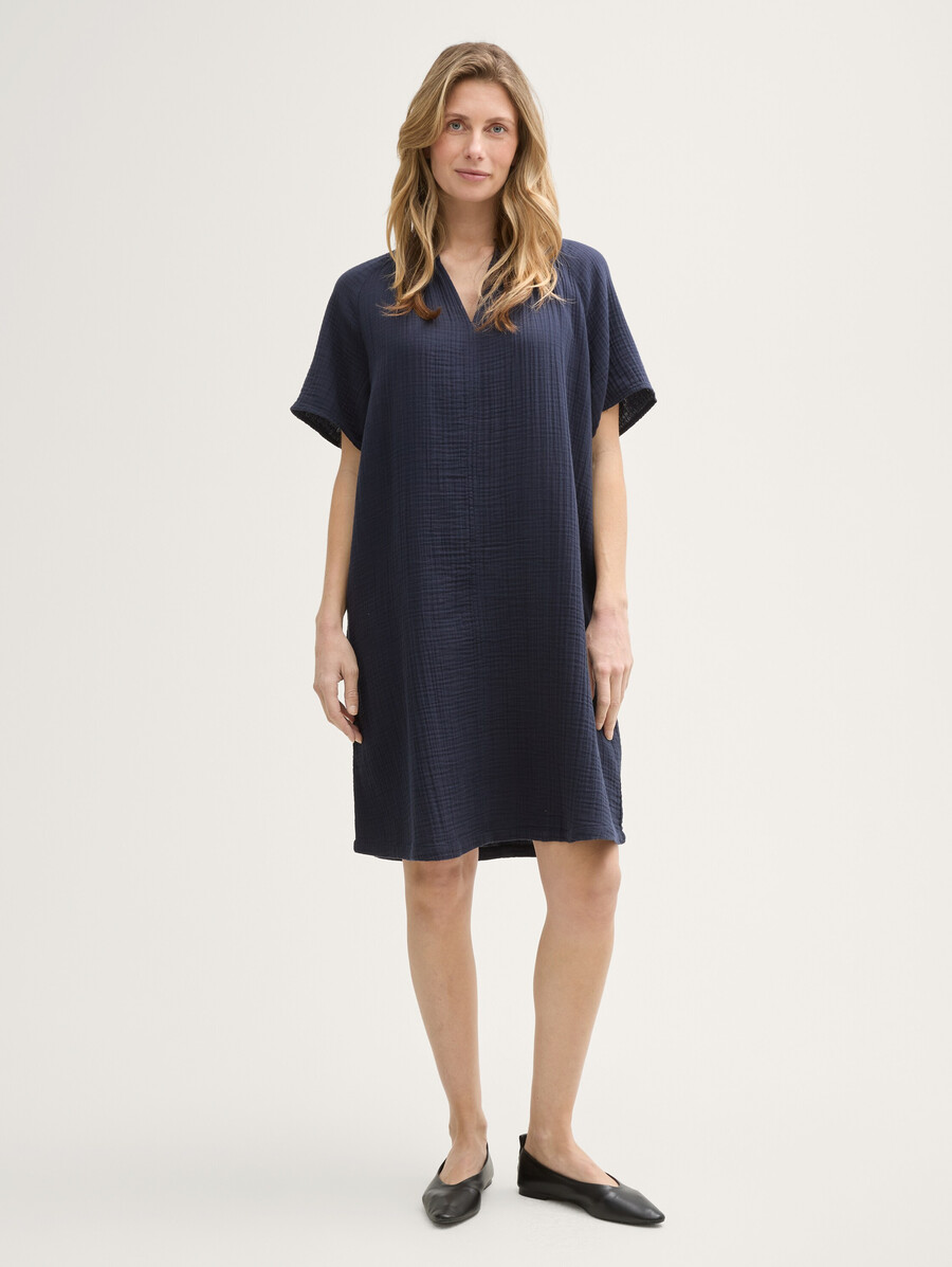 kleid aus baumwollmusselin