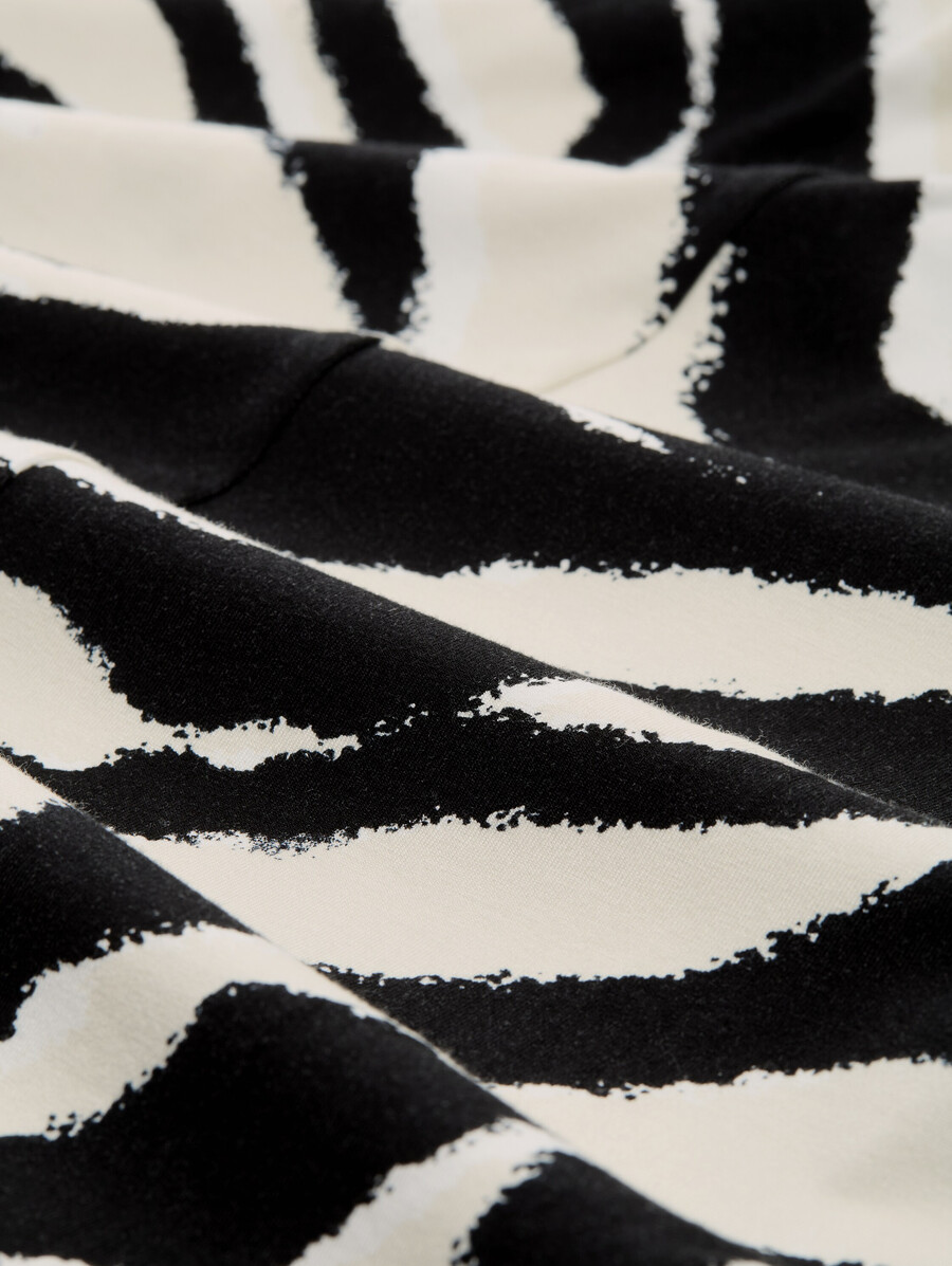 jersey-midikleid mit knotendetail