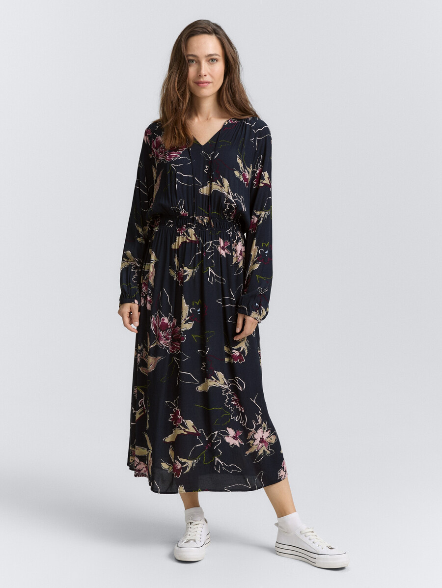 maxikleid mit blumenmuster