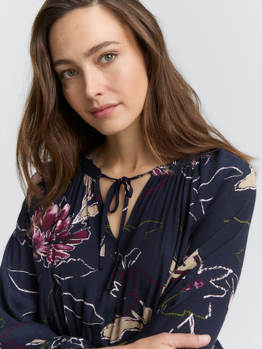 maxikleid mit blumenmuster