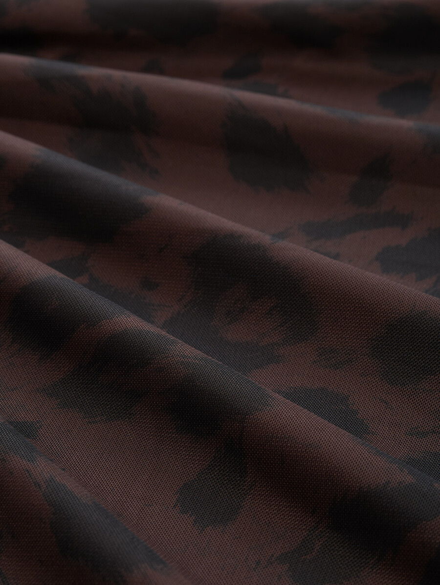 midi-meshkleid mit muster