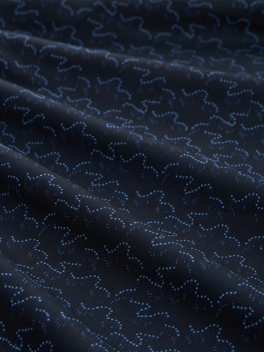 midi-meshkleid mit muster