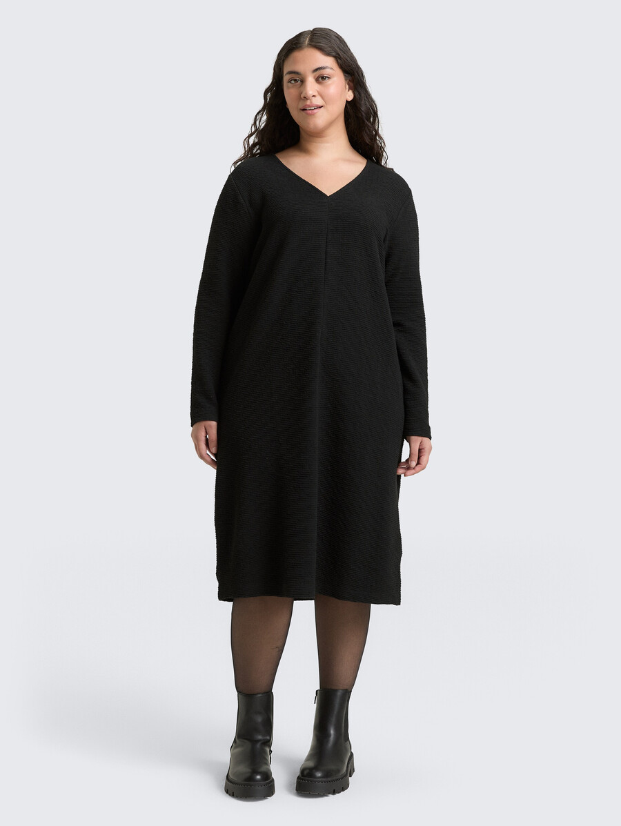 plus size – kleid mit glitzereffekt