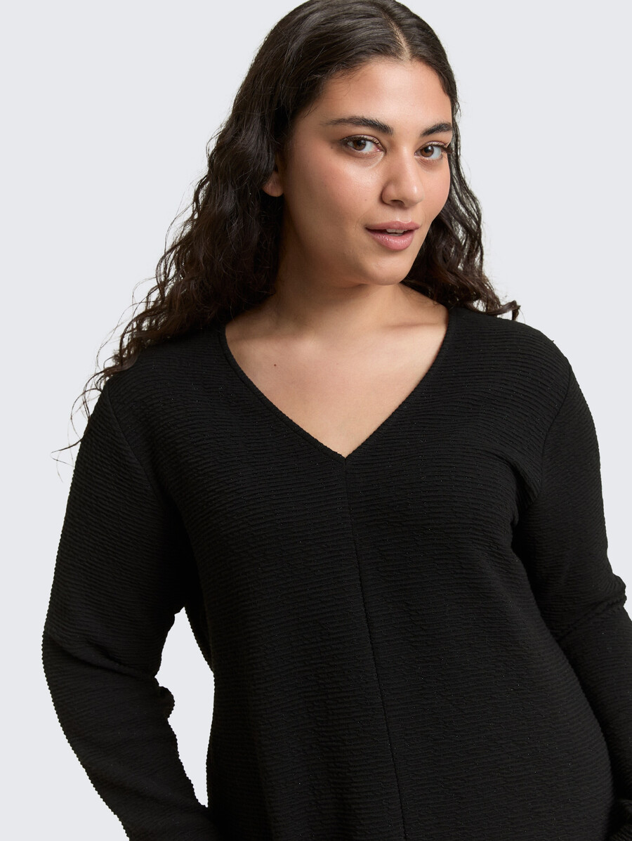 plus size – kleid mit glitzereffekt