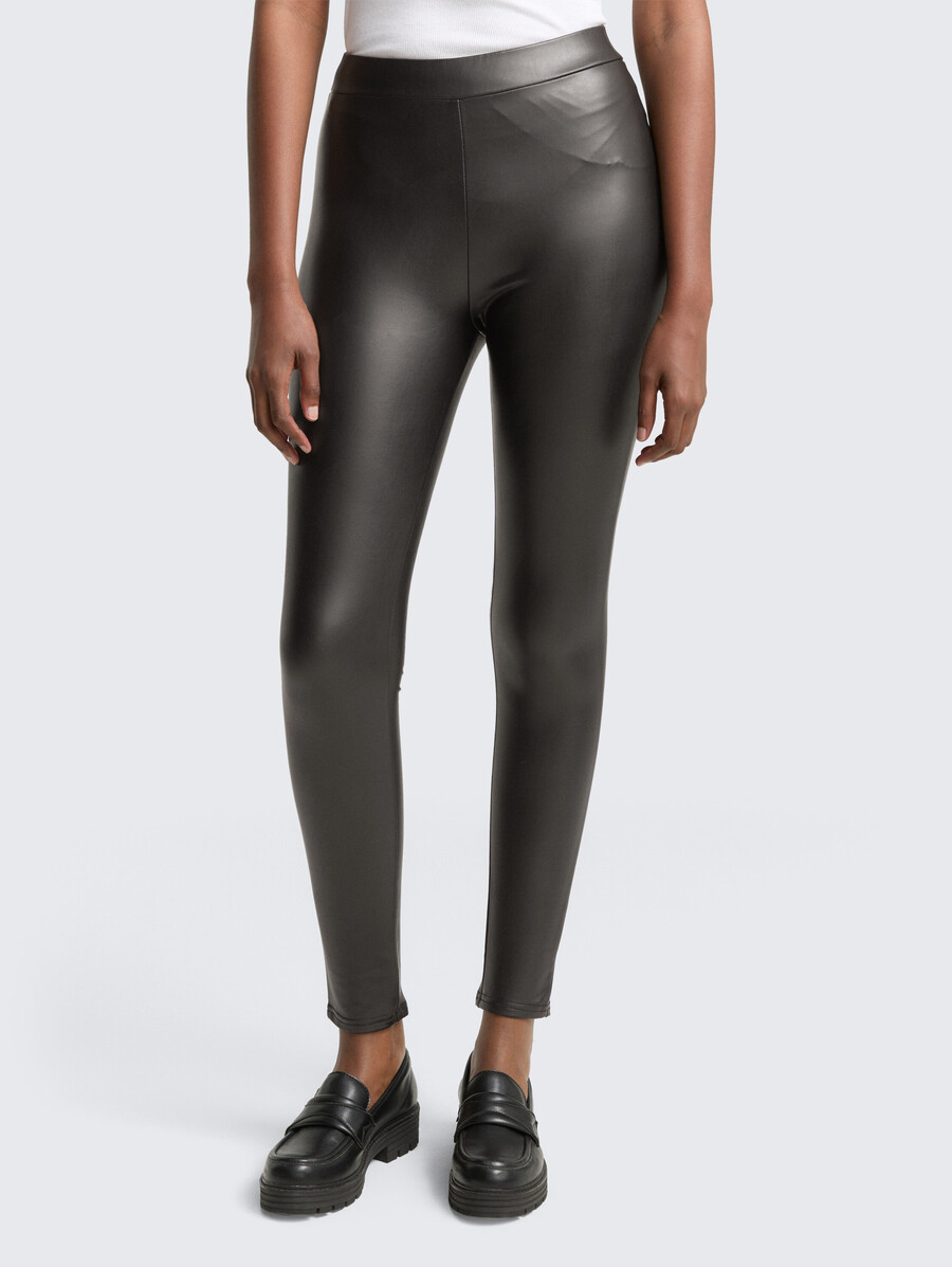 leggings in lederoptik