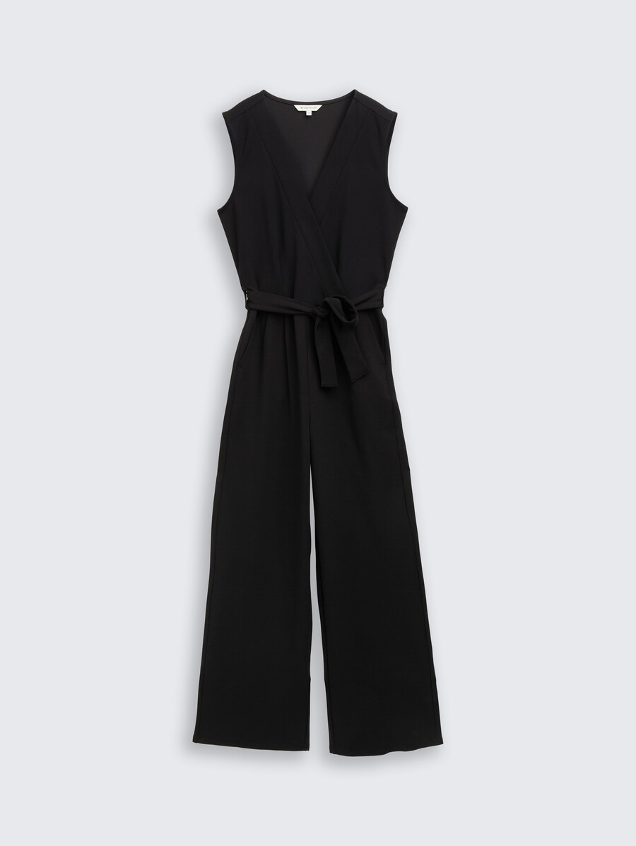 jumpsuit mit bindegürtel