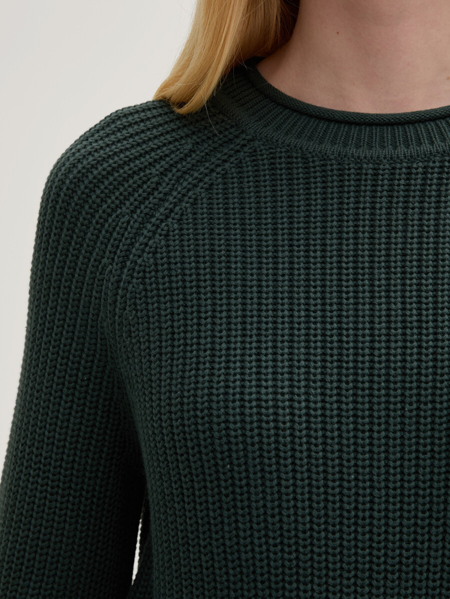 strickpullover mit leicht ballonförmigen Ärmeln