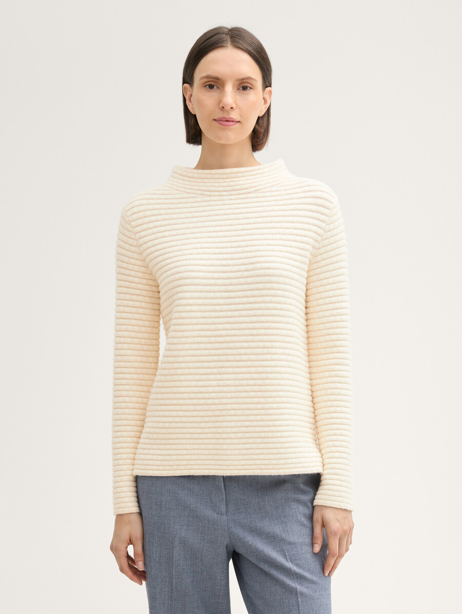 strickpullover mit stehkragen