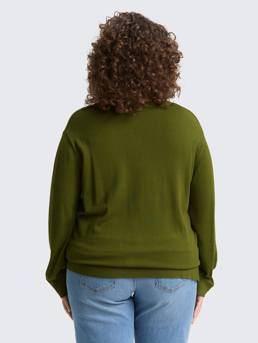plus size – locker sitzender strickpullover
