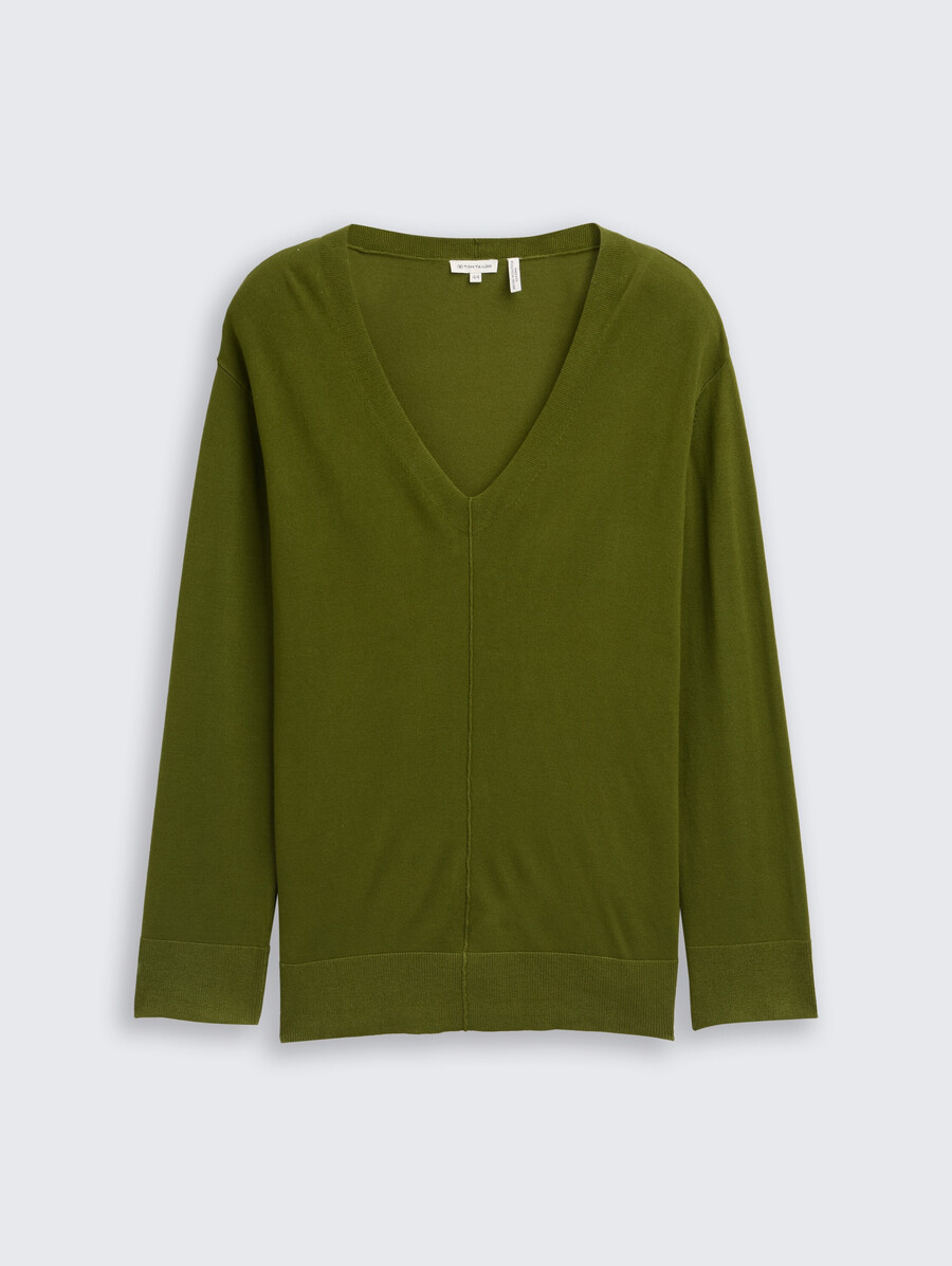 plus size – locker sitzender strickpullover