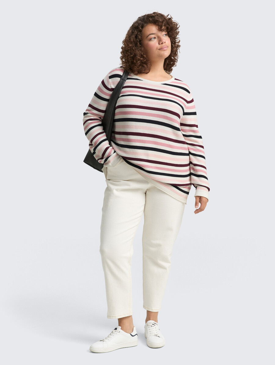 plus size – strickpullover aus bio-baumwolle
