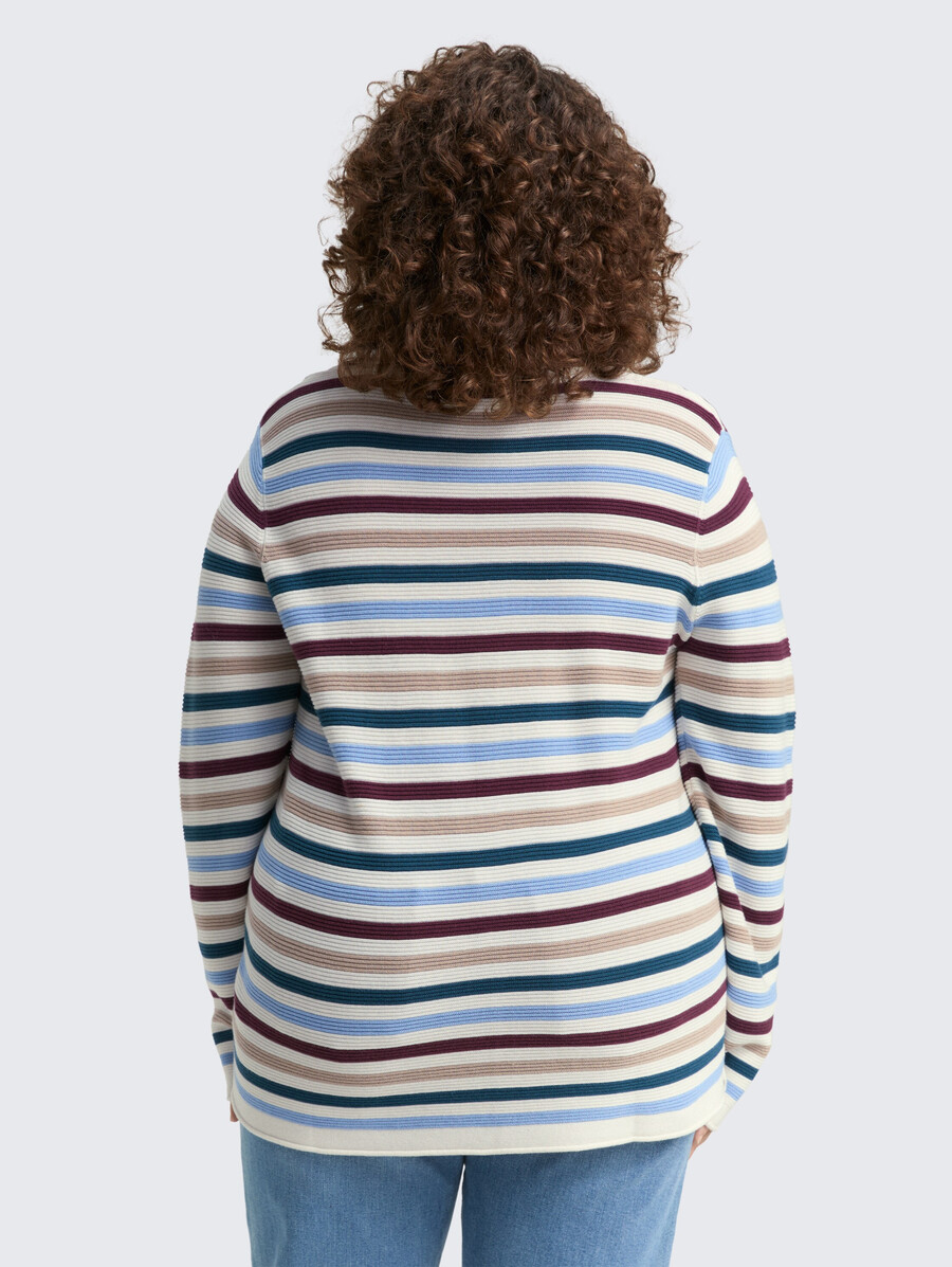 plus size – strickpullover aus bio-baumwolle