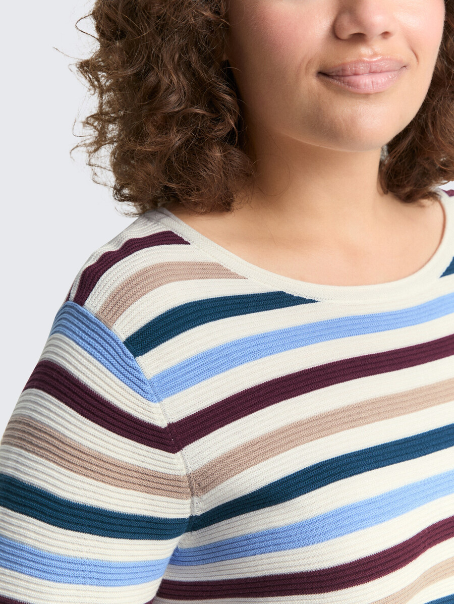 plus size – strickpullover aus bio-baumwolle