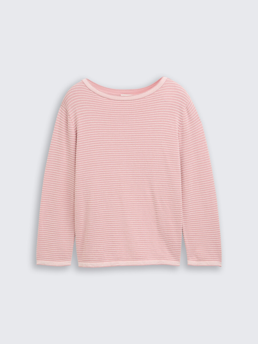 plus size – strickpullover mit u-boot-ausschnitt