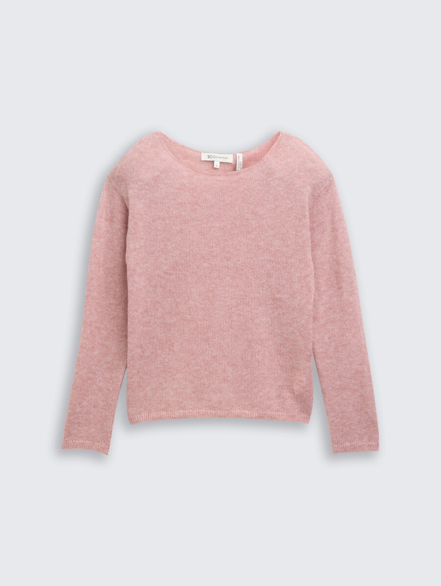 strickpullover mit u-boot-ausschnitt