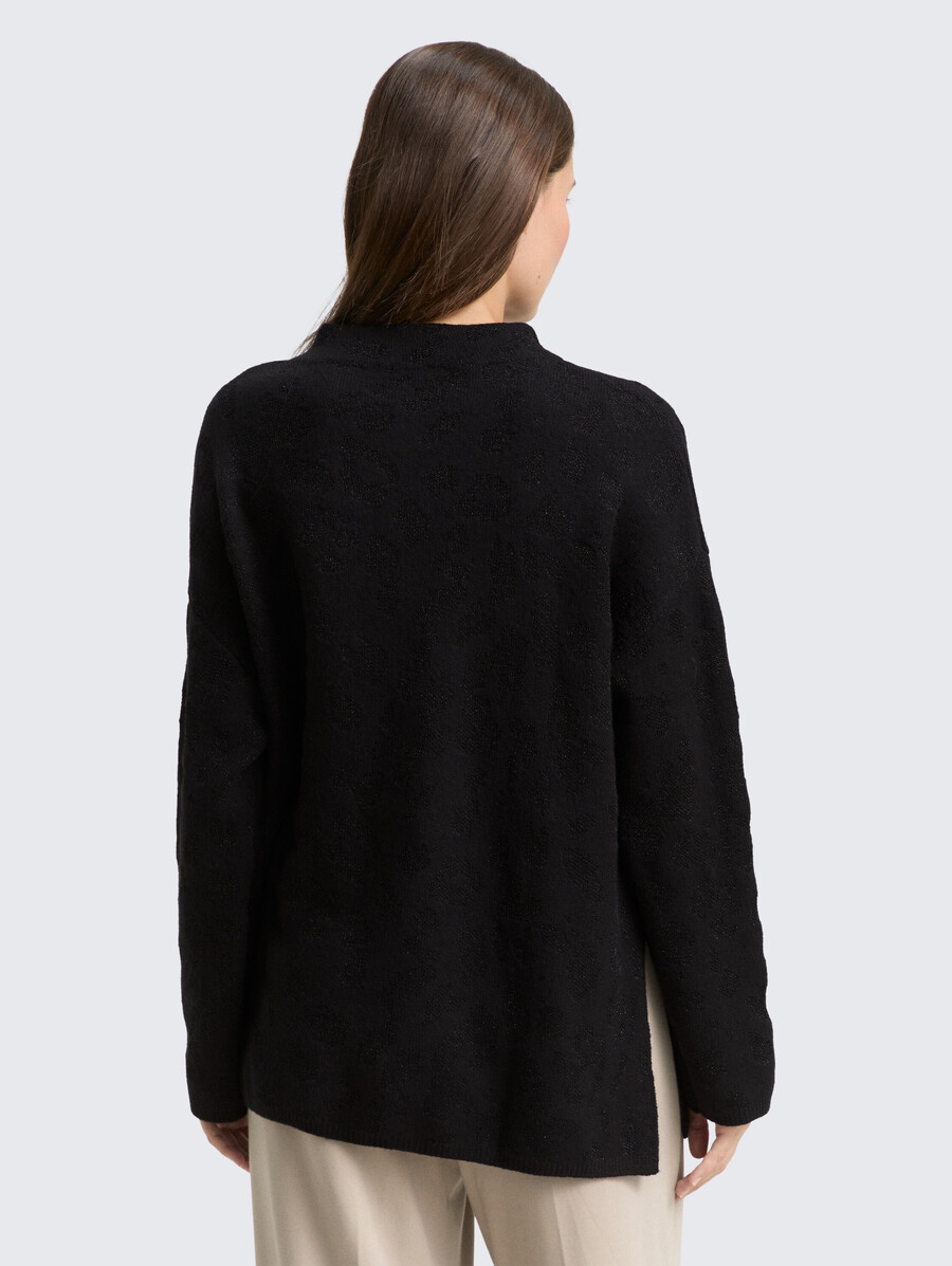 oversize-strickpullover mit glitzereffekt