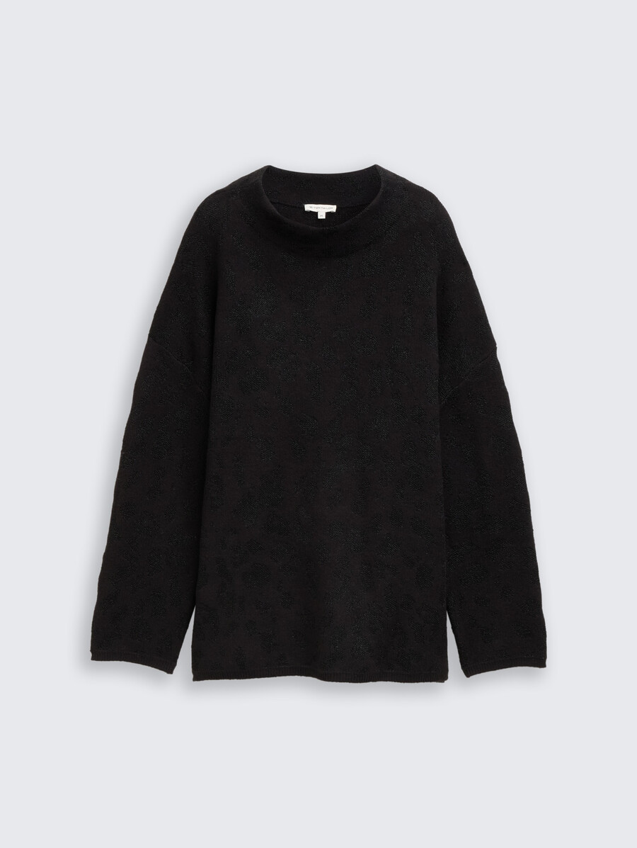 oversize-strickpullover mit glitzereffekt