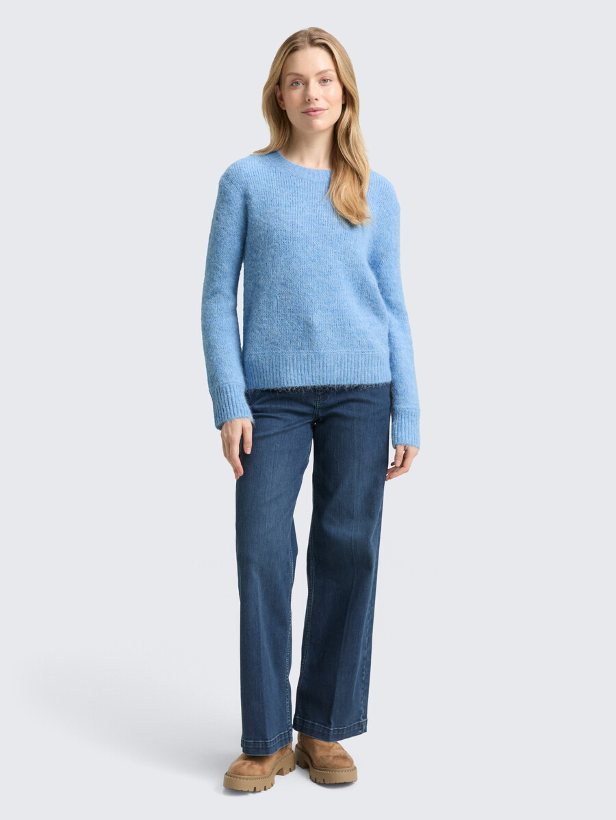 strickpullover mit wollanteil