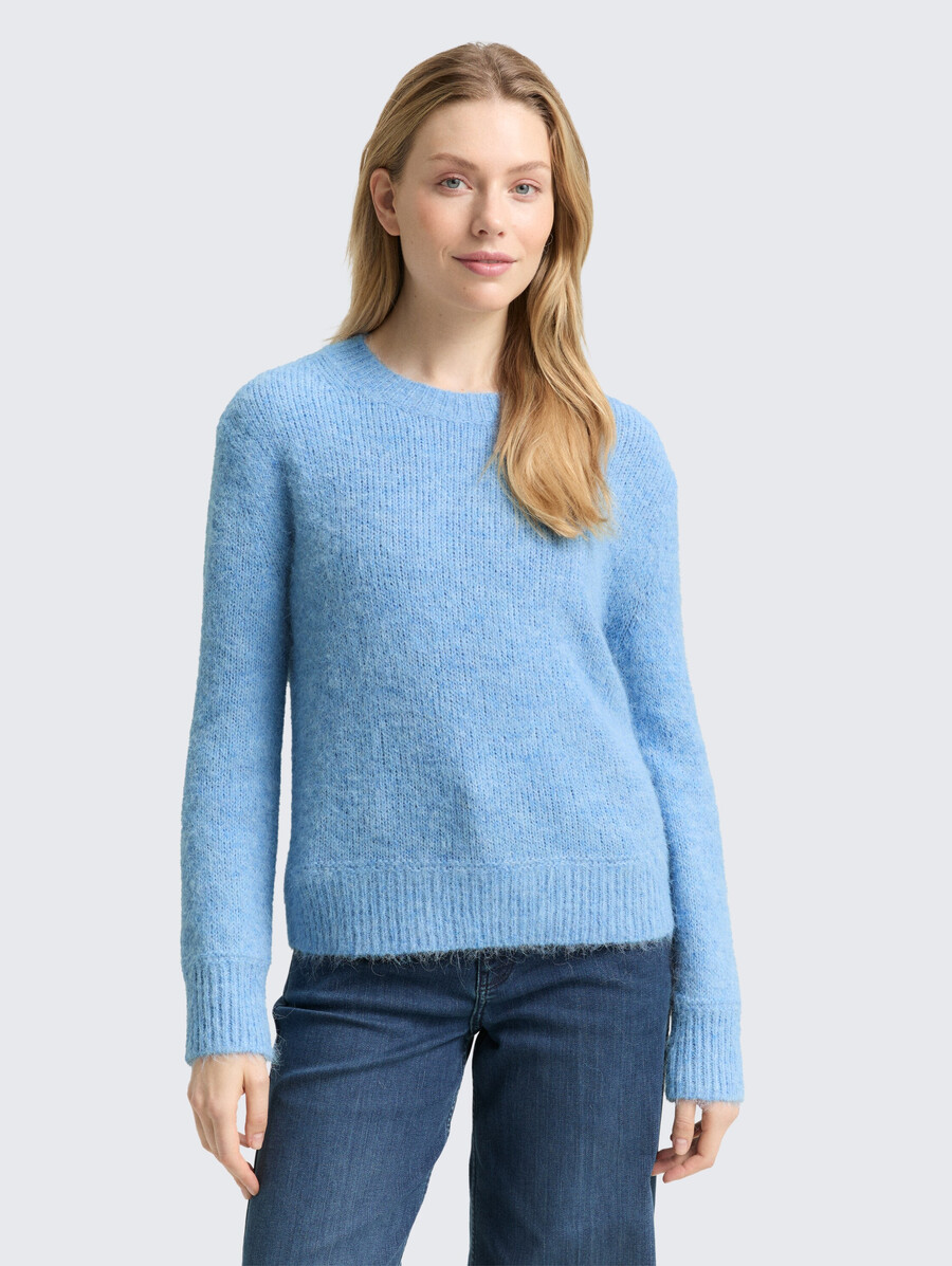strickpullover mit wollanteil