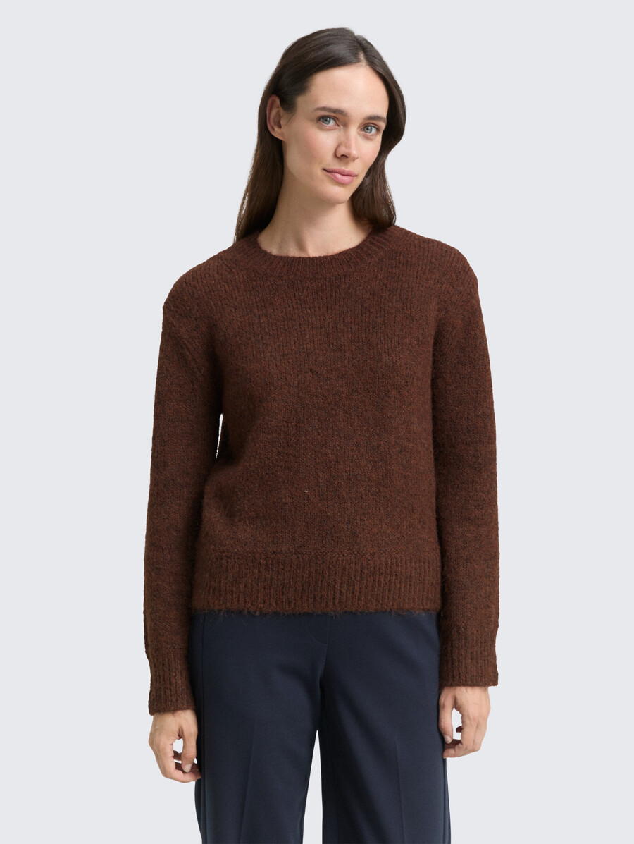 strickpullover mit wollanteil