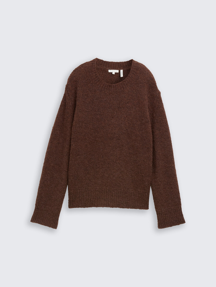 strickpullover mit wollanteil