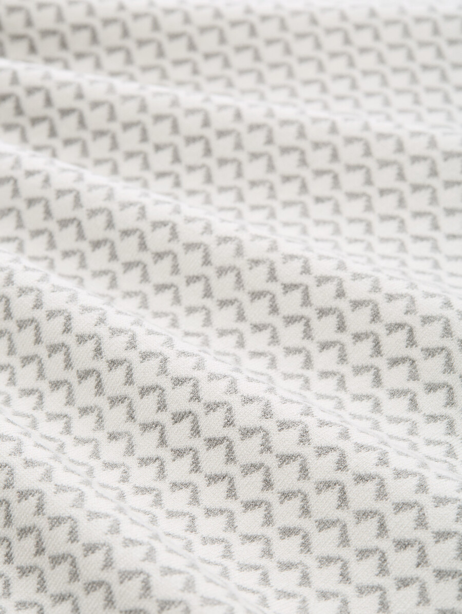 locker geschnittener jacquard-strickpullover