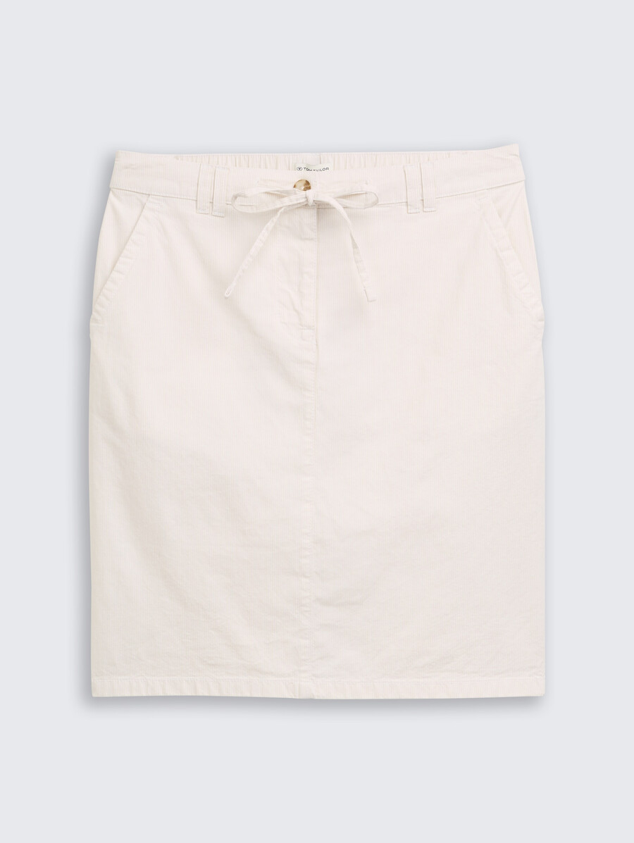 chino-rock mit kordelzug