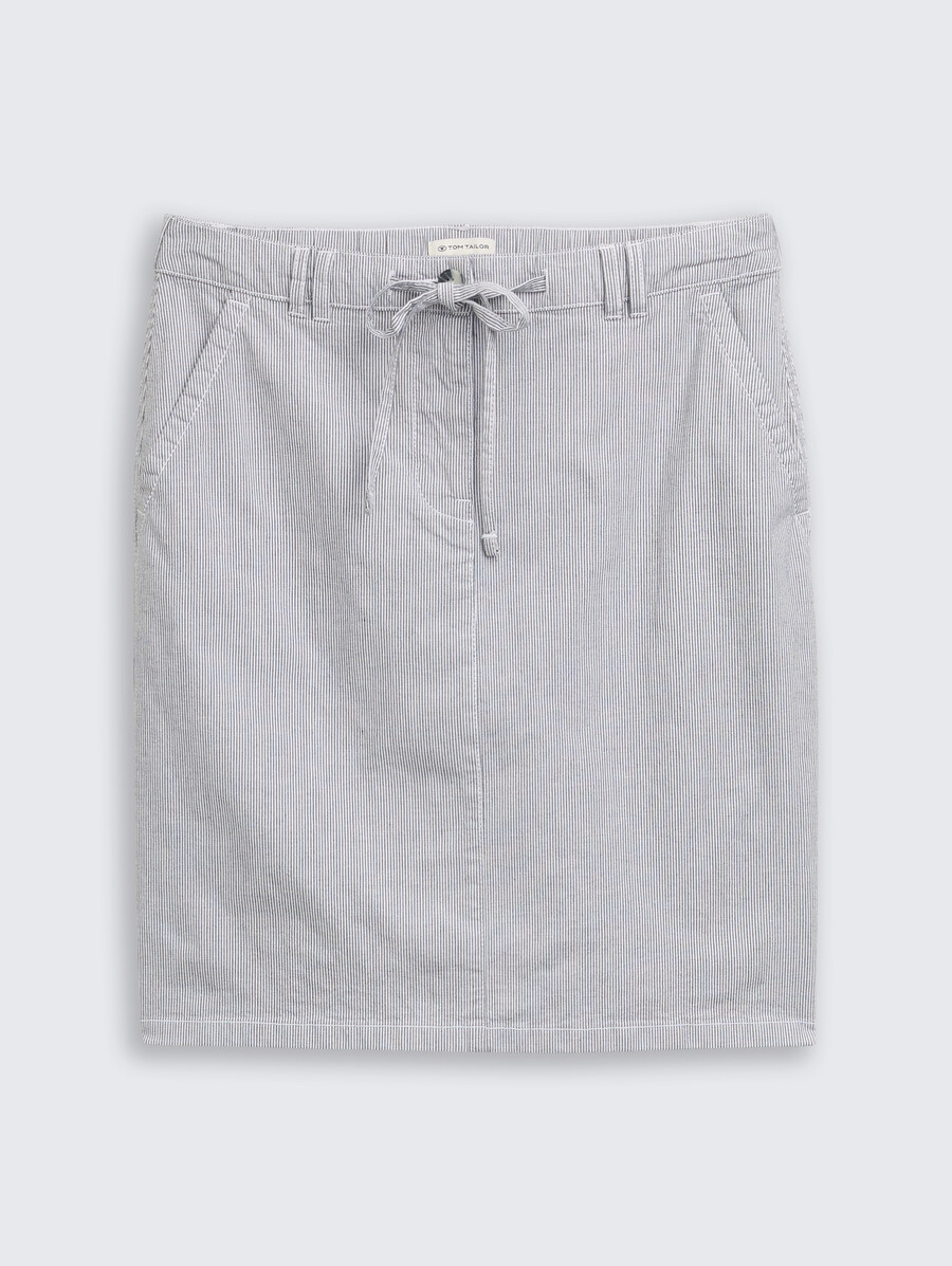 chino-rock mit kordelzug