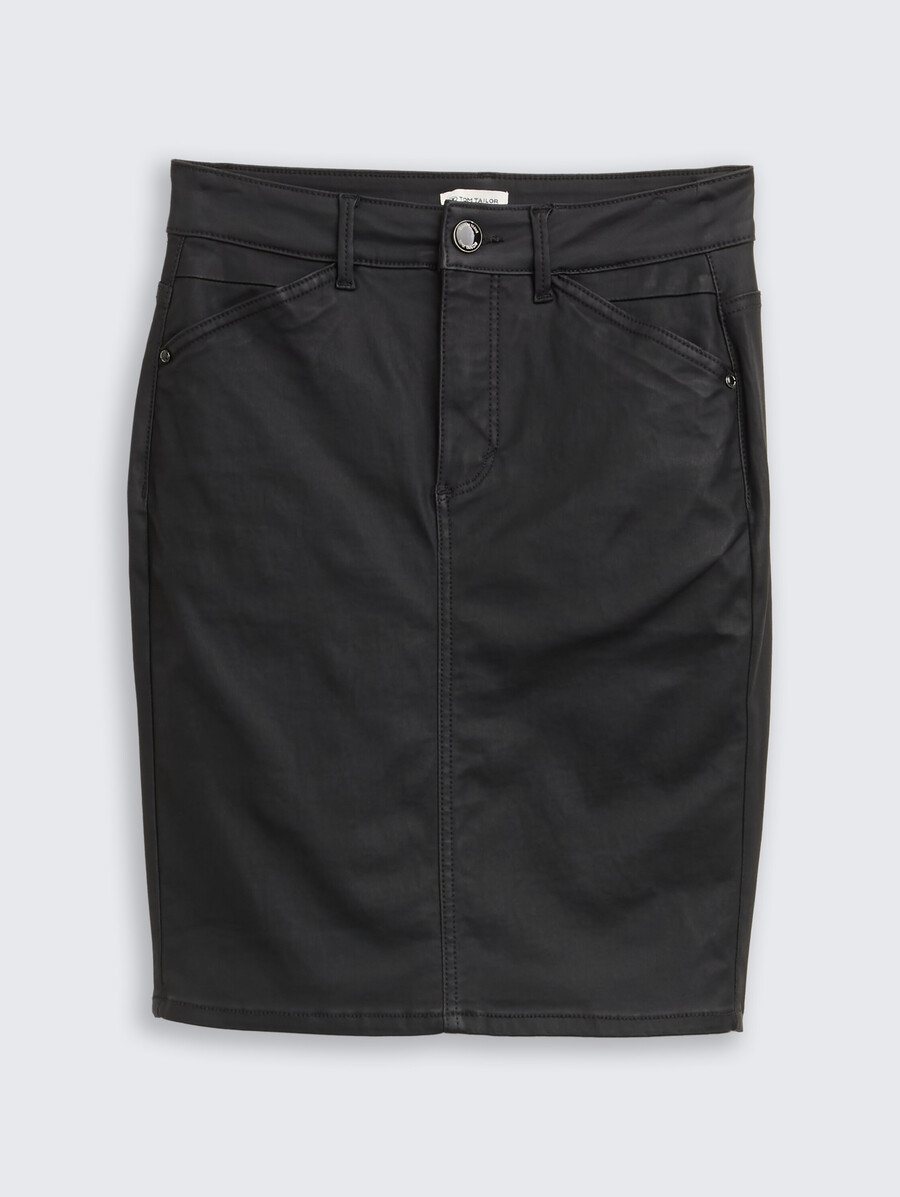 beschichteter jeansrock