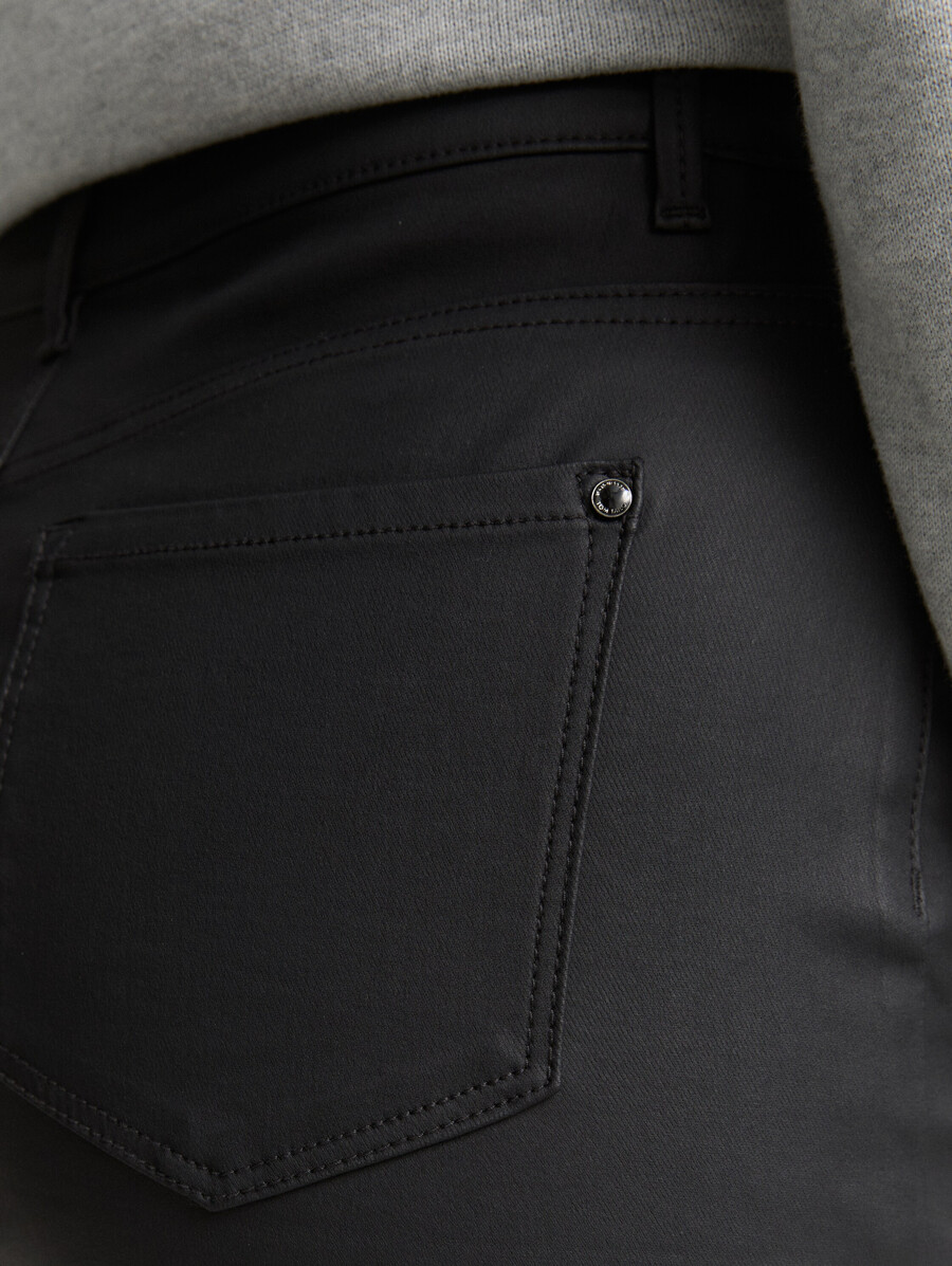 beschichteter jeansrock