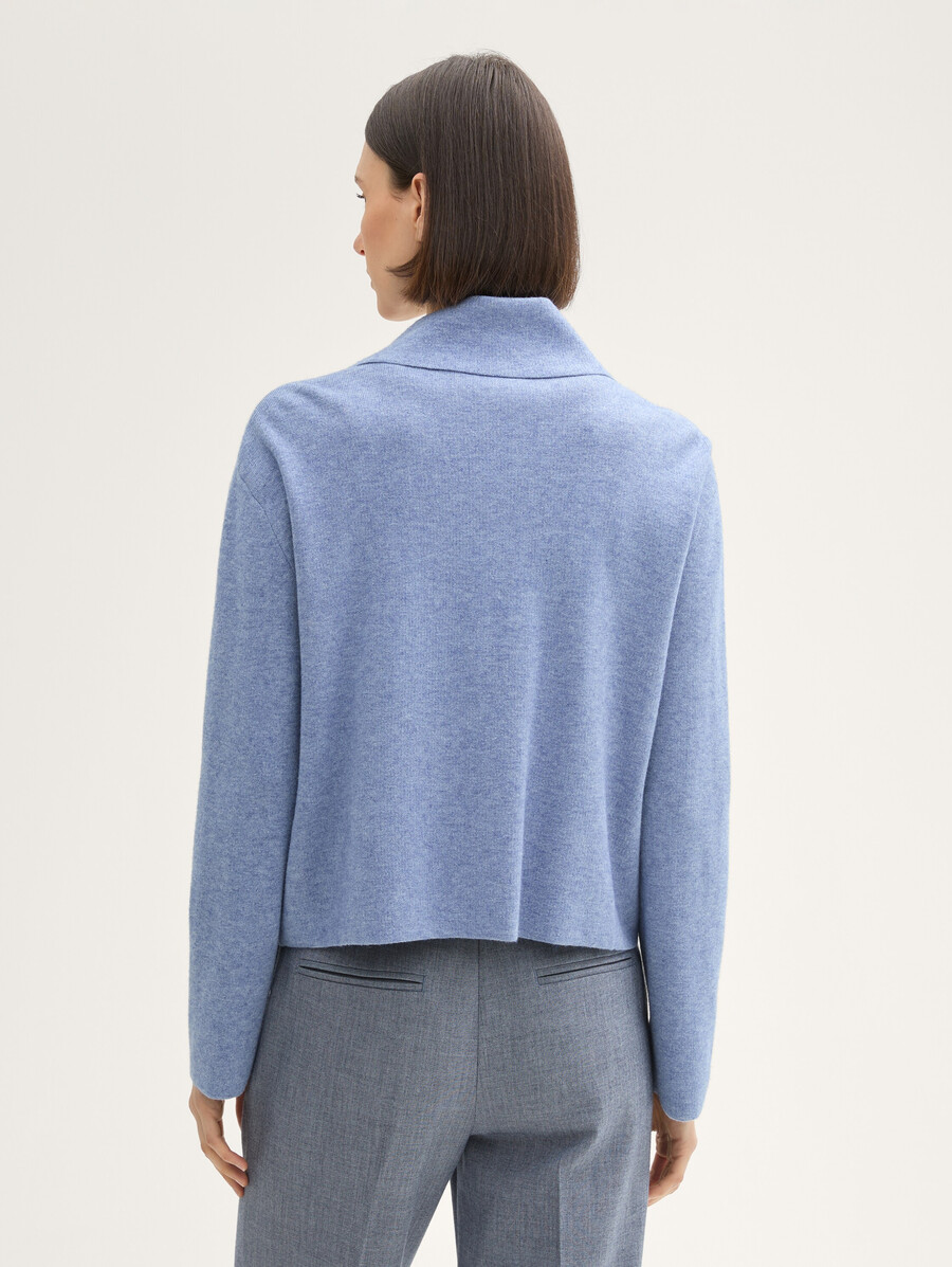 strickjacke mit kragen