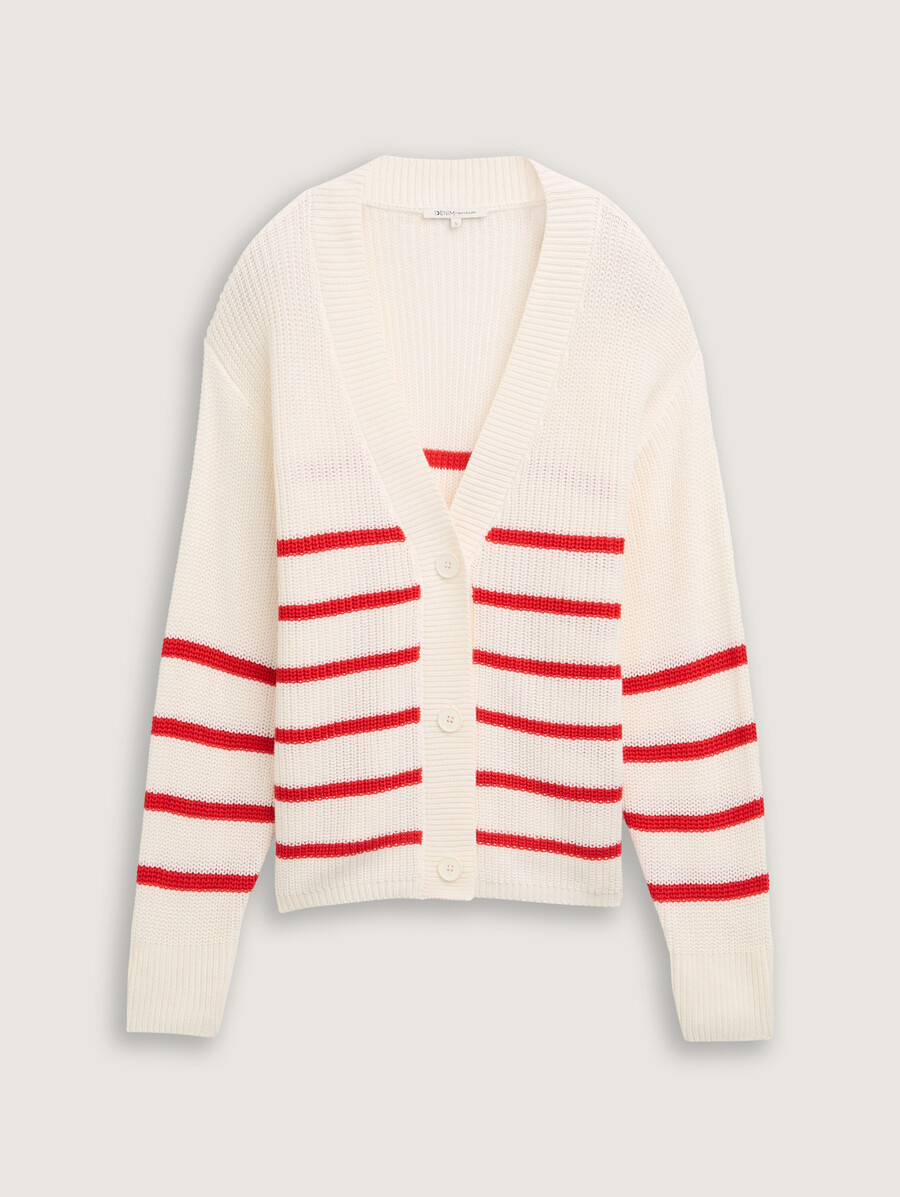 strickjacke mit v-ausschnitt