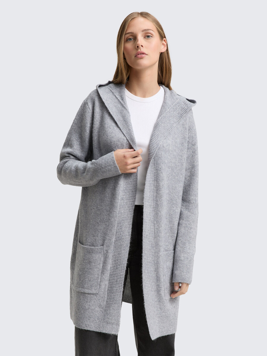 strickjacke mit kapuze