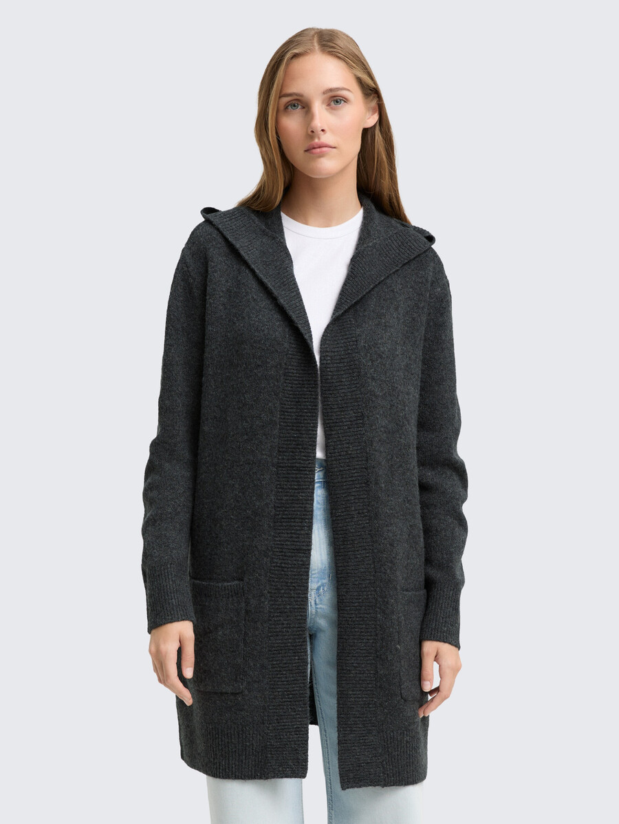 strickjacke mit kapuze