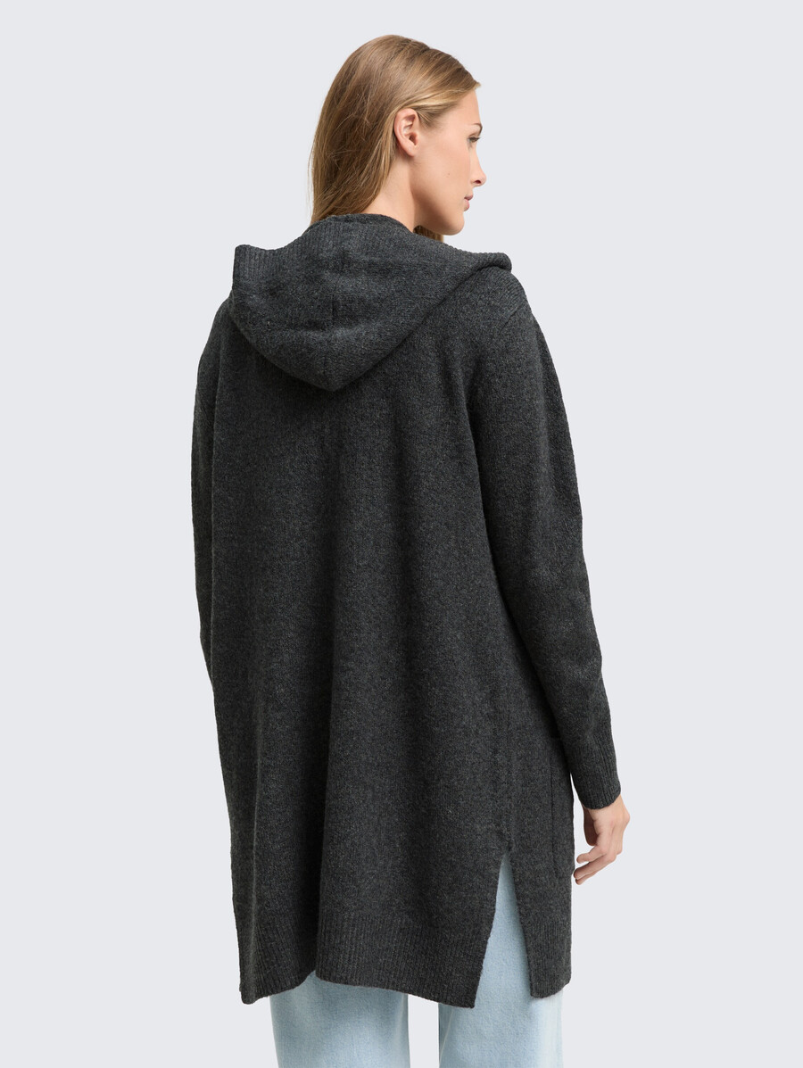 strickjacke mit kapuze