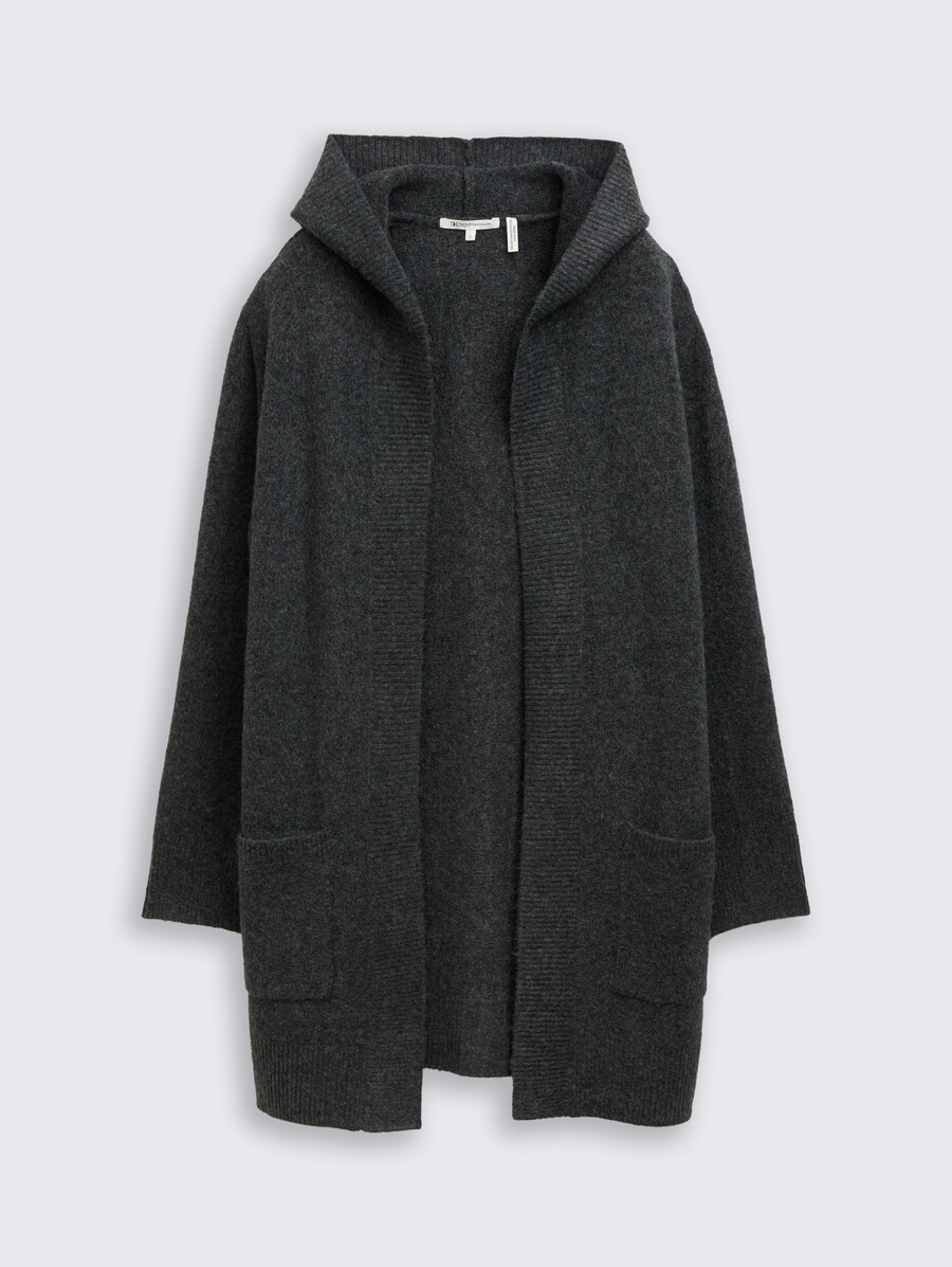 strickjacke mit kapuze
