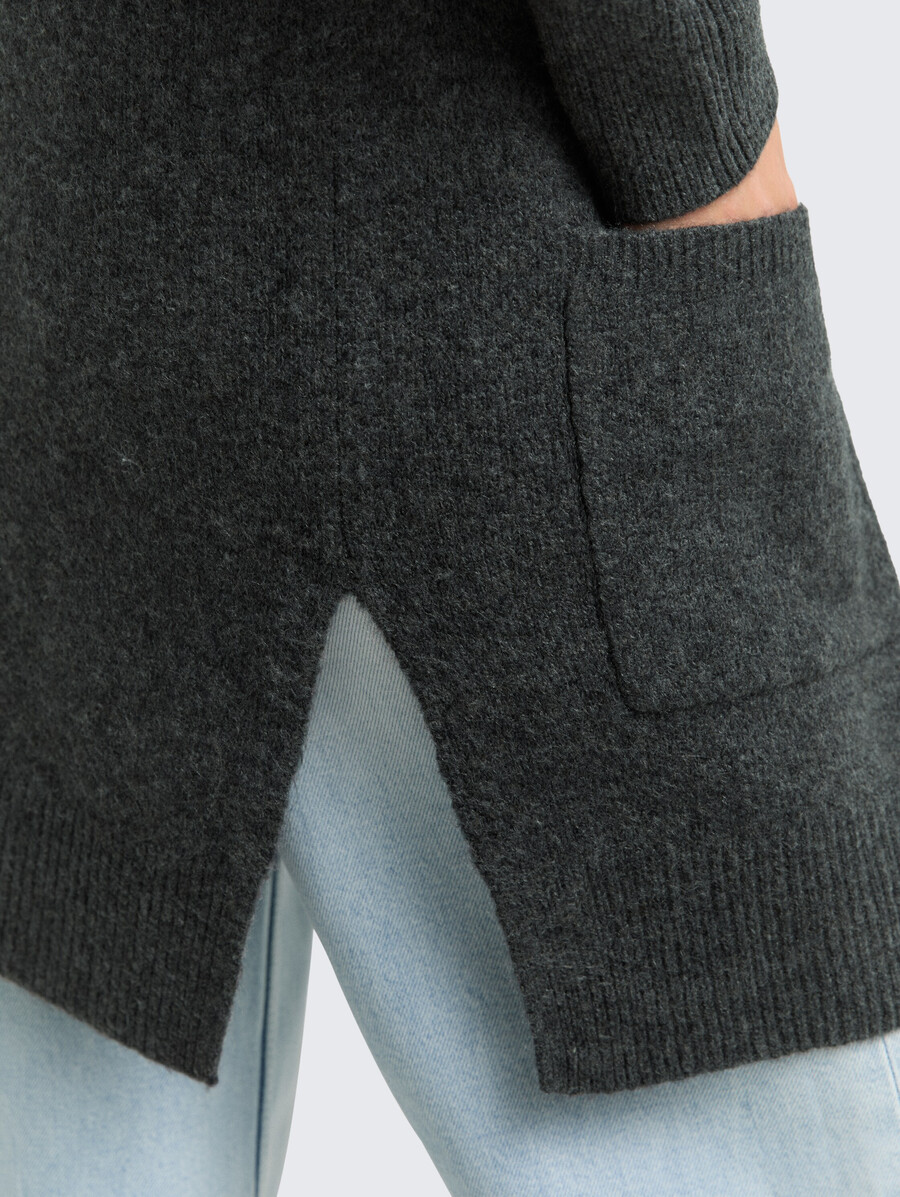 strickjacke mit kapuze