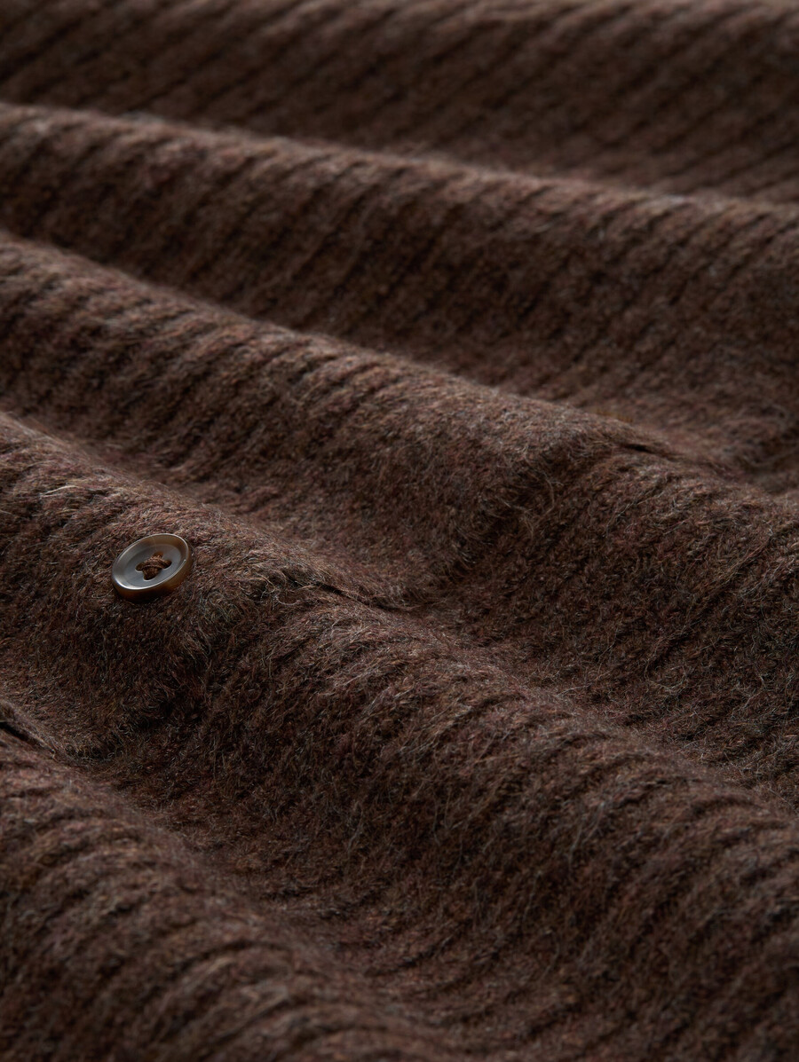 gemütliche strickjacke mit rundhalsausschnitt