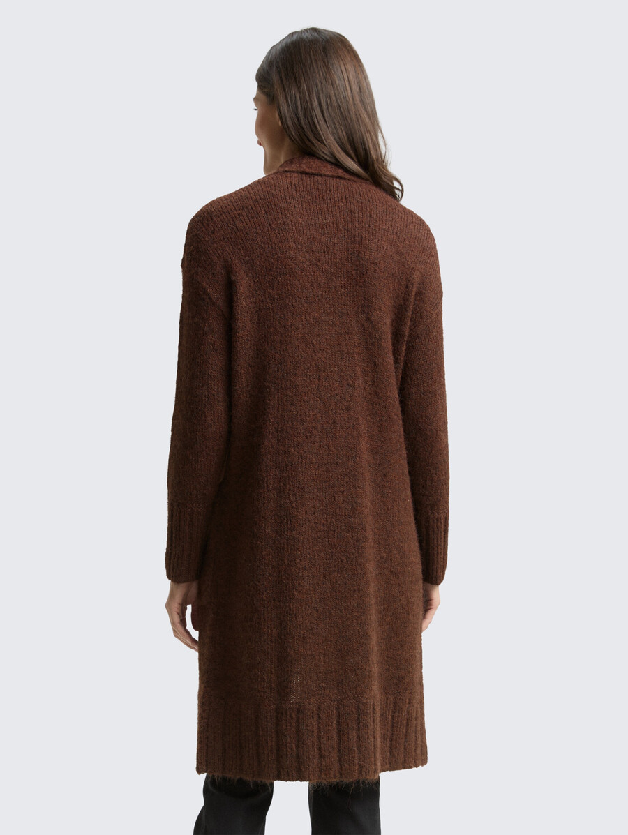 oversize-strickjacke mit wollanteil