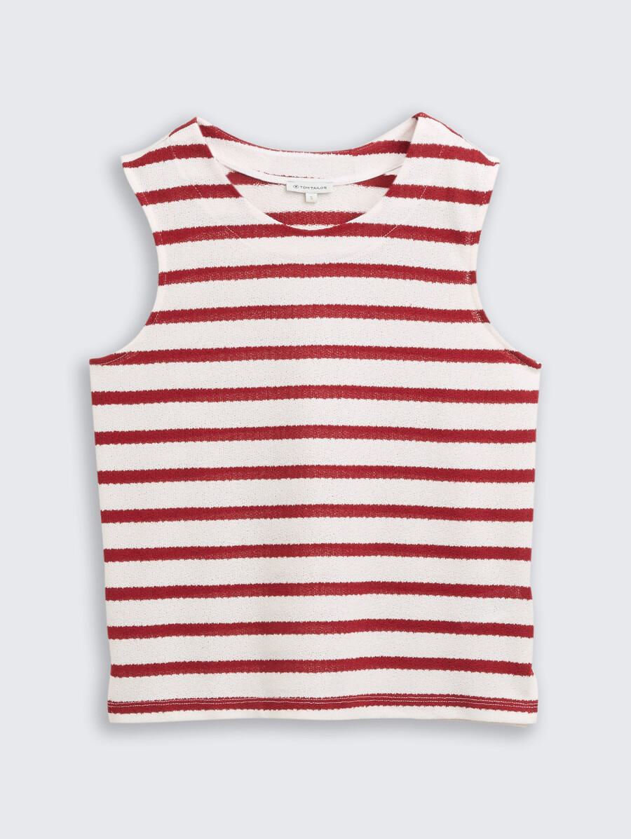 stricktop mit rundhalsausschnitt
