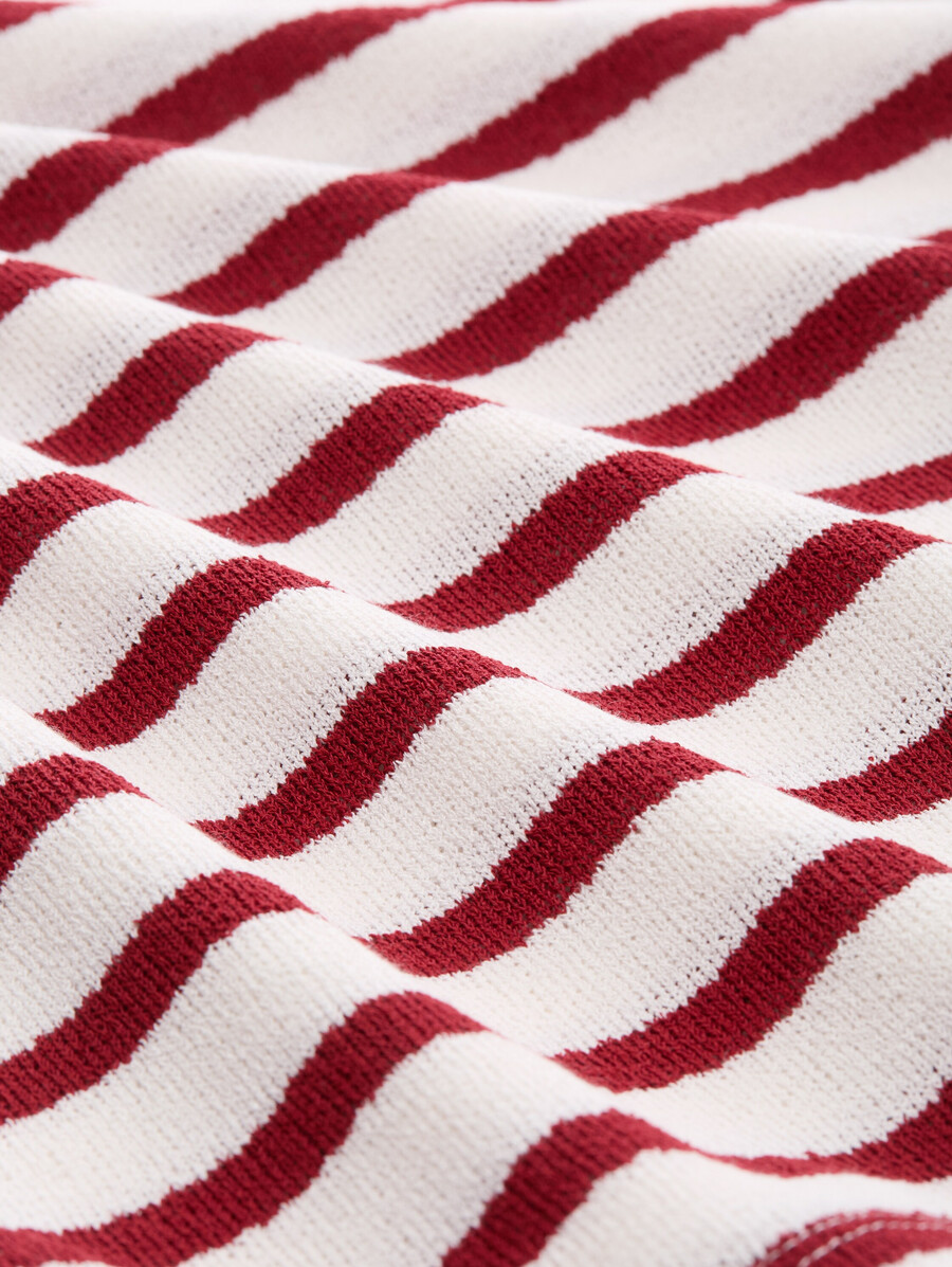 stricktop mit rundhalsausschnitt