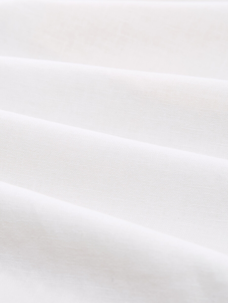 schmale chino-shorts mit leinenanteil
