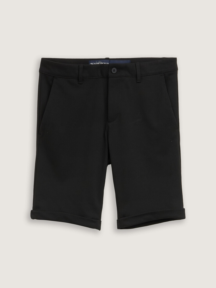 schmal geschnittene chino-shorts aus piqué